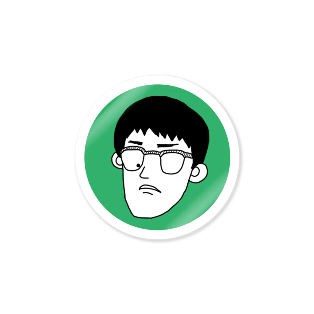 kikuchidayoの自画像（緑） 스티커