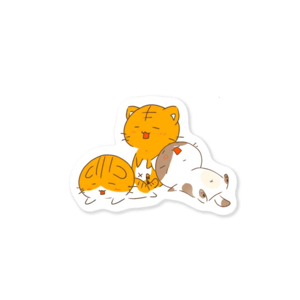 はるる堂のまったりお昼寝にゃんこ Sticker