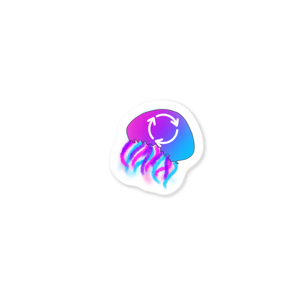 Jellyfishのアップサイクル海月 ステッカー