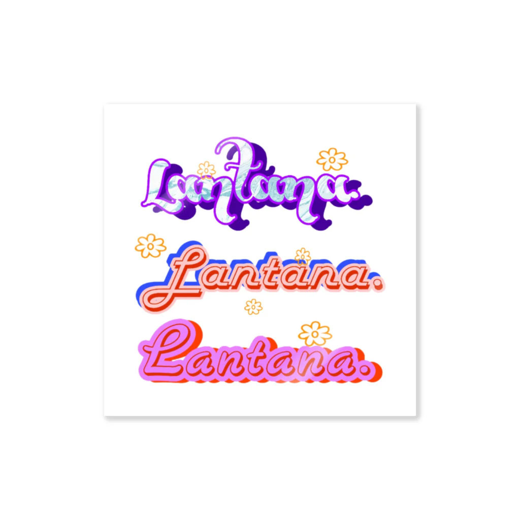 lantanaのlantanaロゴ Sticker