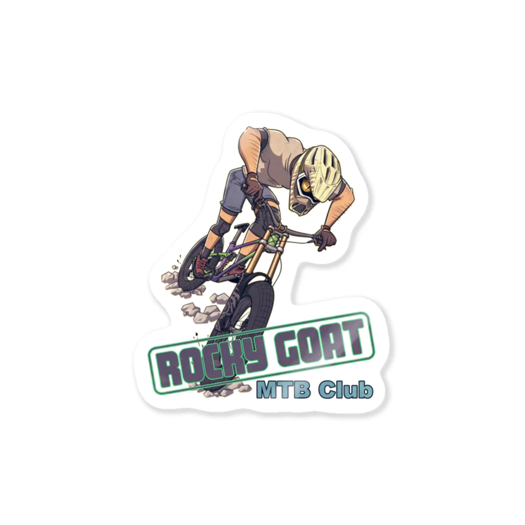 nidan-illustrationの"ROCKY GOAT" Sticker