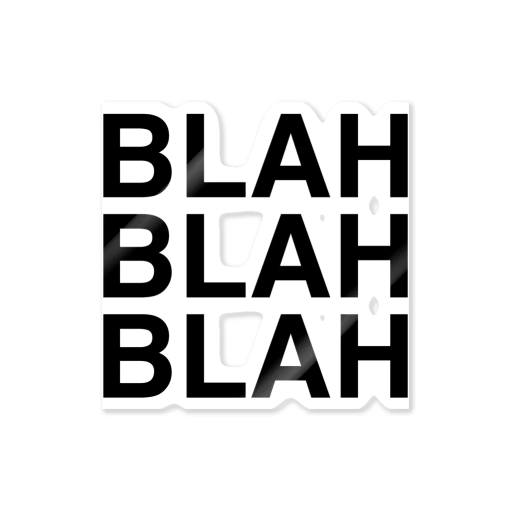 TOKYO LOGOSHOP 東京ロゴショップのBLAH BLAH BLAH ステッカー