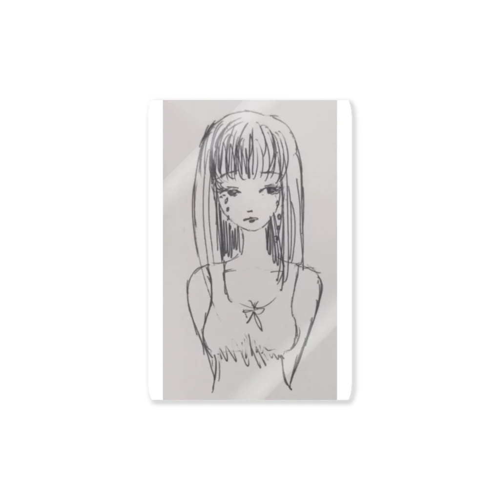 百音の泣いてる夏の女の子ちゃん Sticker