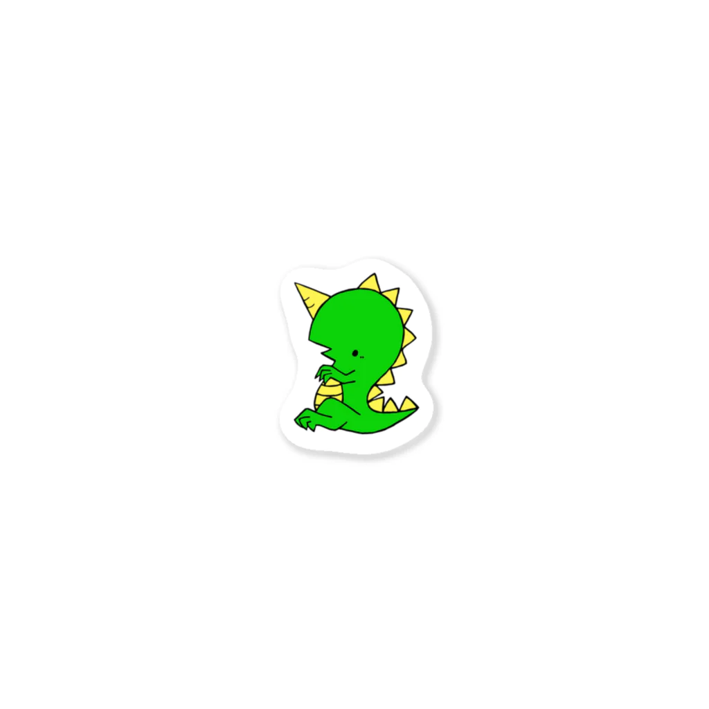 冷麺。グッズ販売の怪獣ロドリゲス　色アリver Sticker