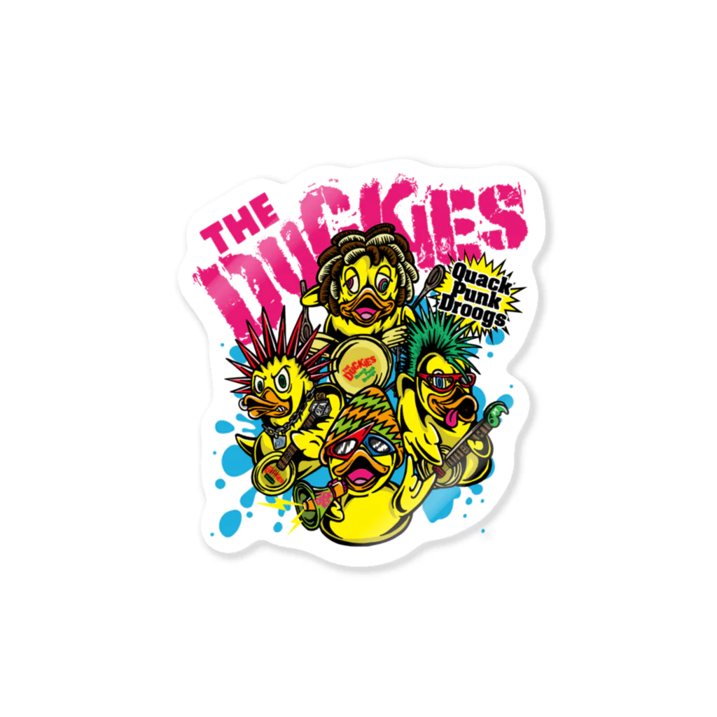 SAUNA ZOMBIESのTHE DUCKIES - Quack Punk Droogs -  ステッカー