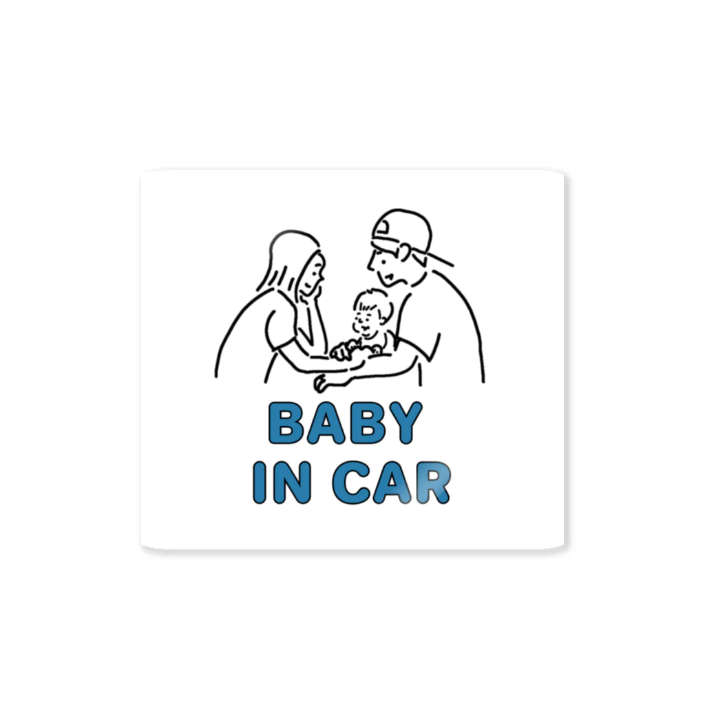 at_sushiのbaby  in  car ステッカー