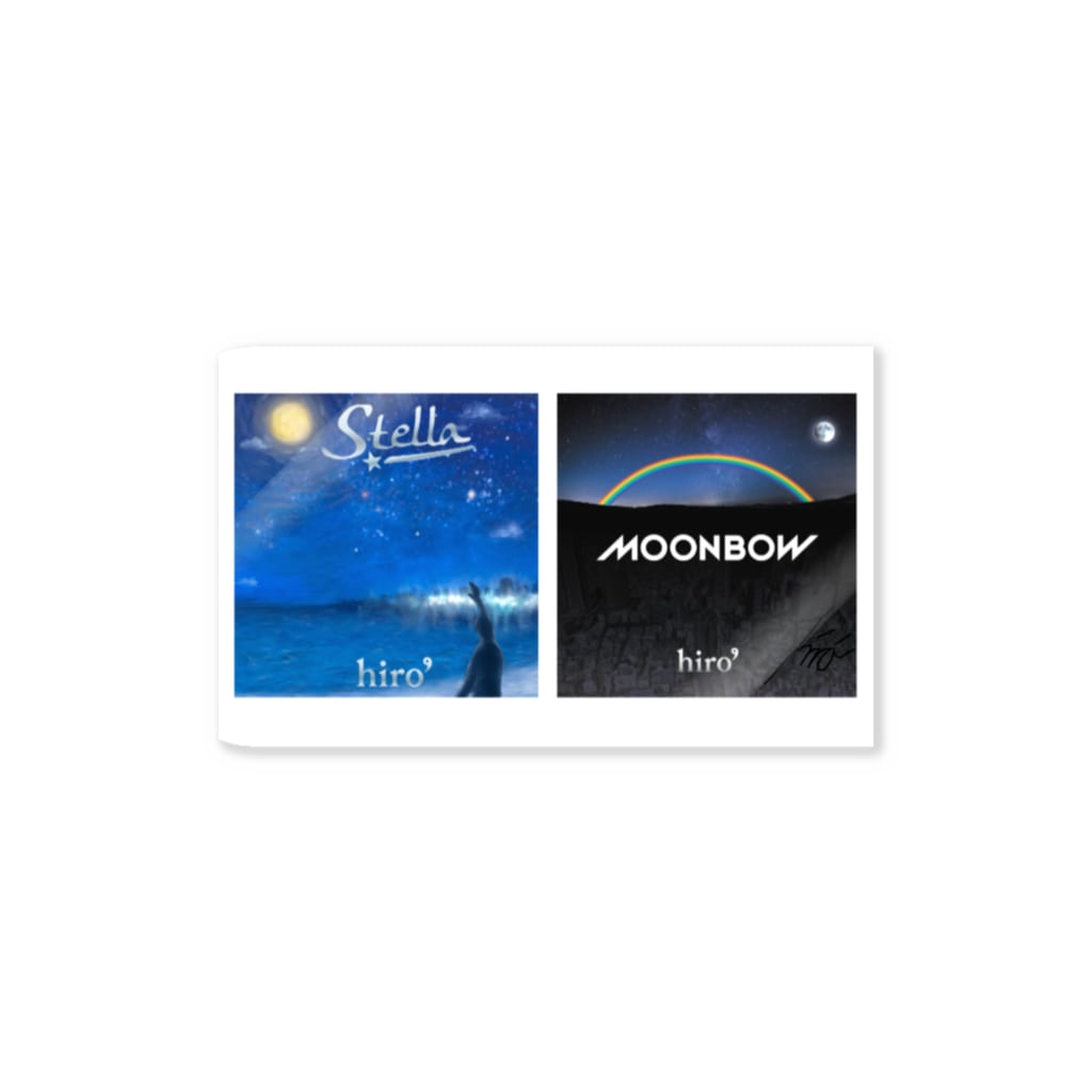 カメレオン音楽家の色々創作物ショップのStella＋MOONBOWジャケ画 Sticker