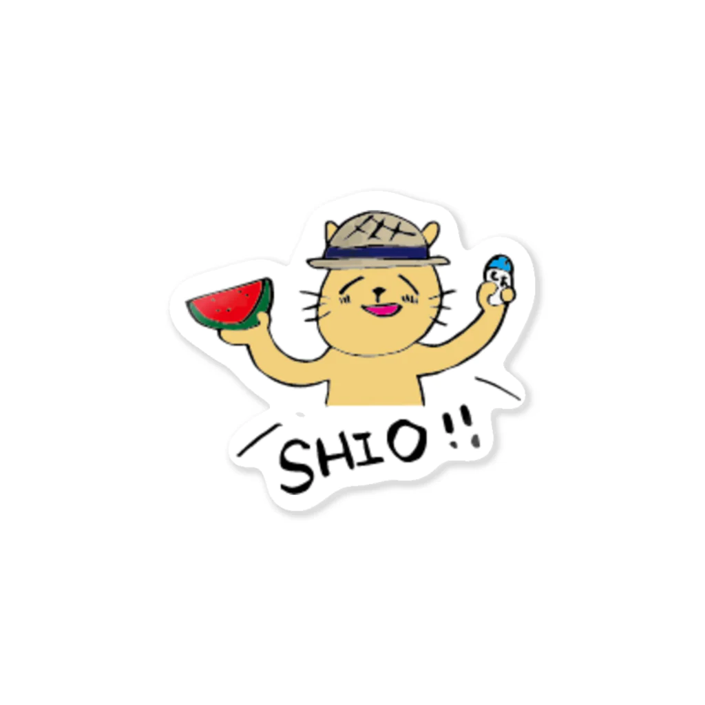 ムラセさんのどうぶつのスイカには塩！ Sticker