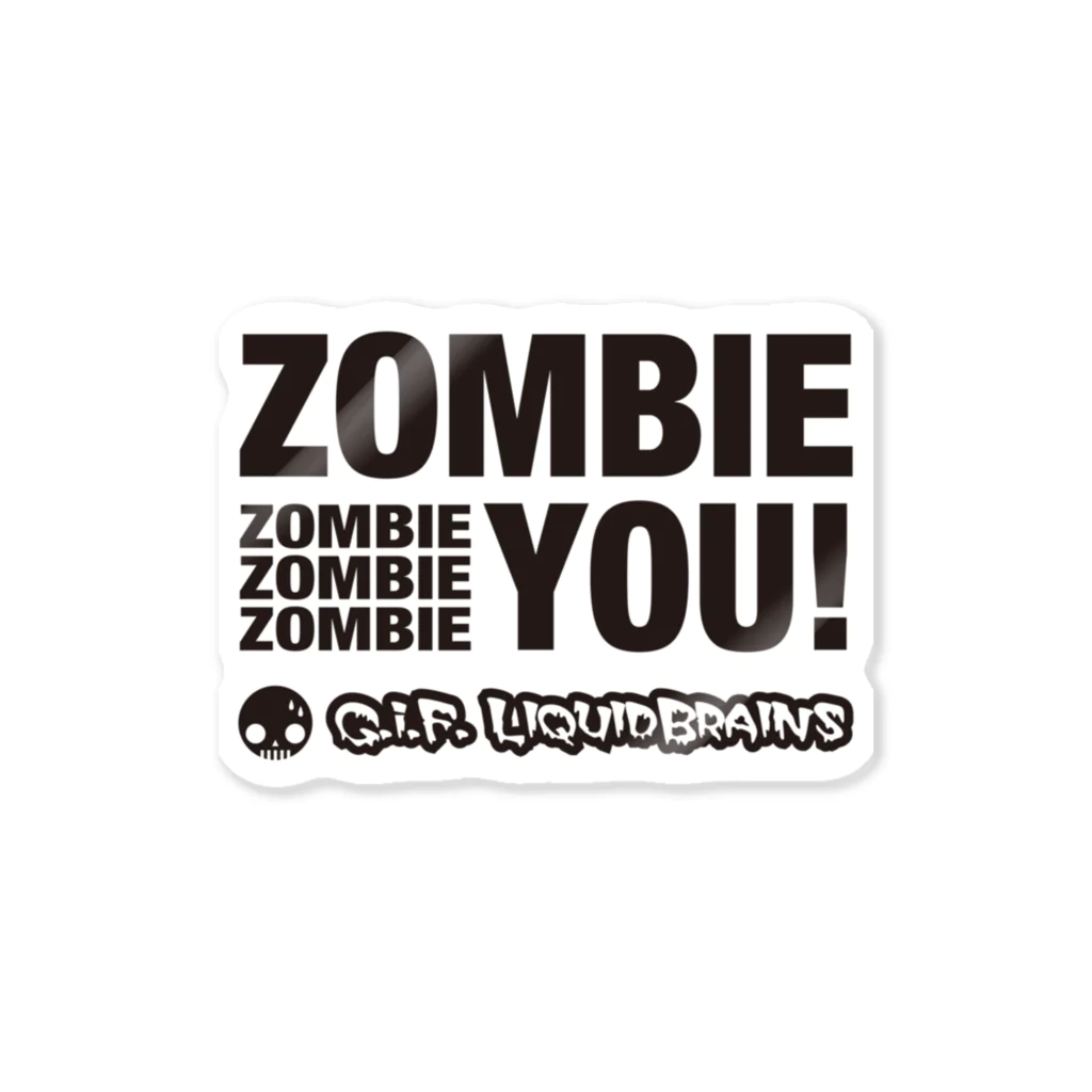 KohsukeのZombie You! (black print) ステッカー