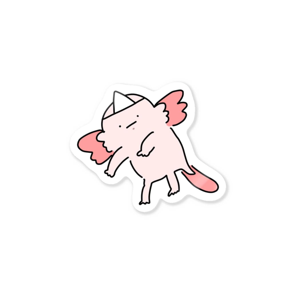 ユウレイなるーぱーくん Sticker By ウーパールーパーのるーぱーくん 310mito Suzuri