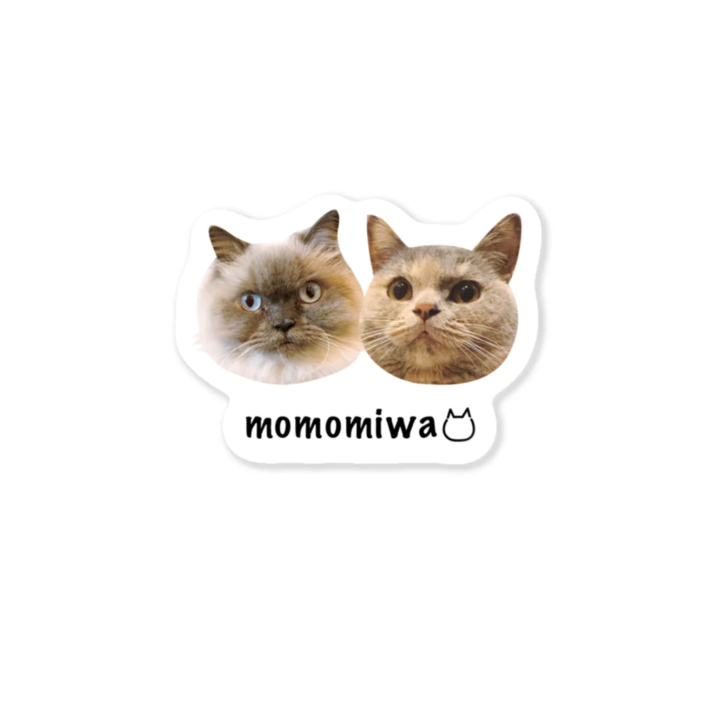 ミツネコデザインのmomomiwa Sticker