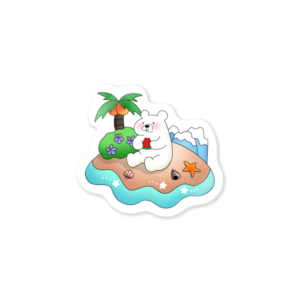 はると りょうの夏のシロクマ Sticker