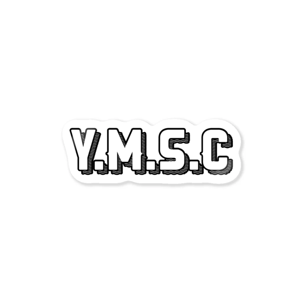YUTARO MORI SELF CONTROL 【Y.M.S.C】のY.M.S.C simple logo ステッカー