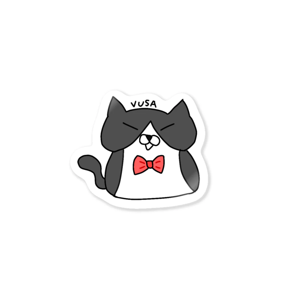 vusaNeko0530の笑顔ブサねこ Sticker