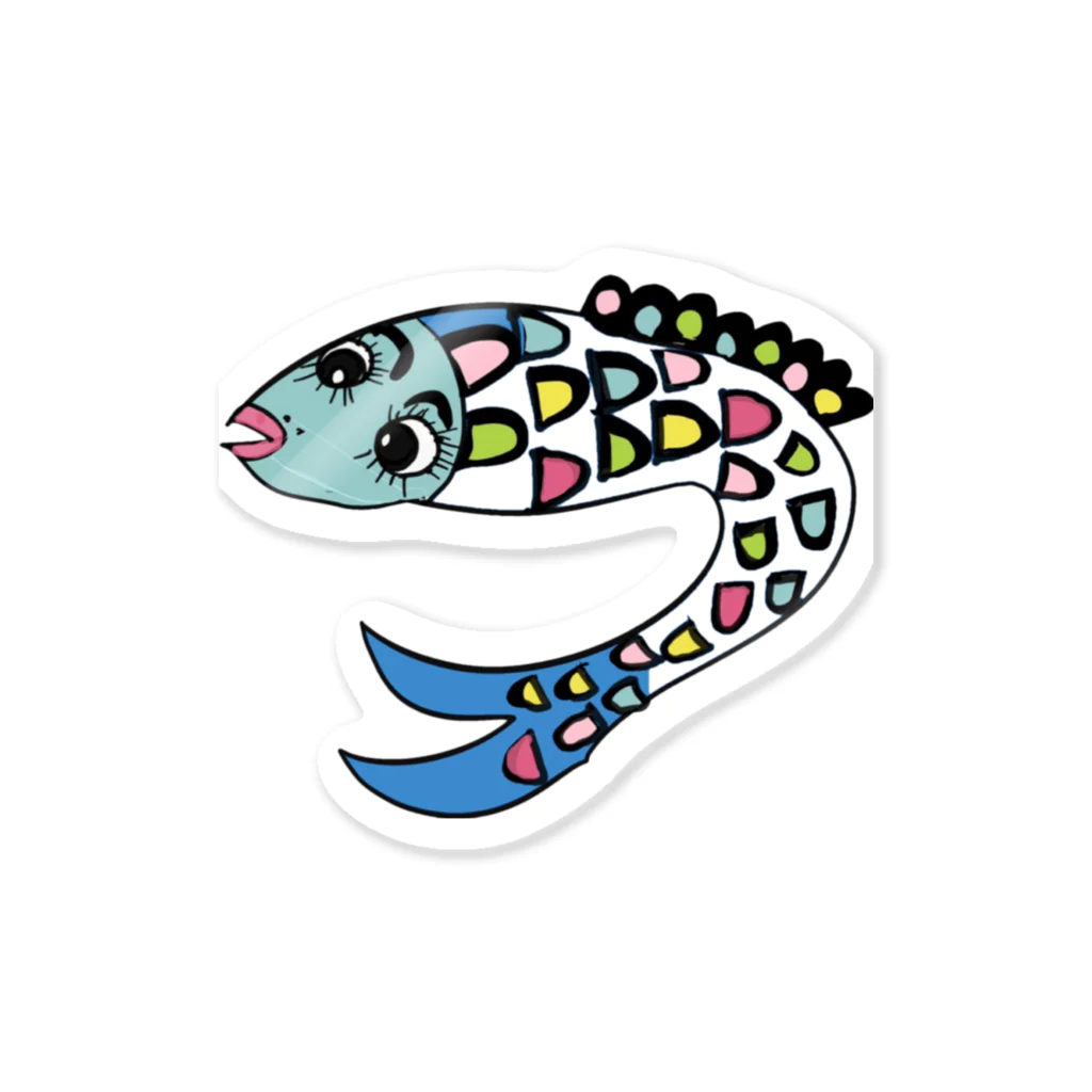 魚好きあつまれ！#かまととちゃん　#かまぼこママのシースルーさかなくん Sticker