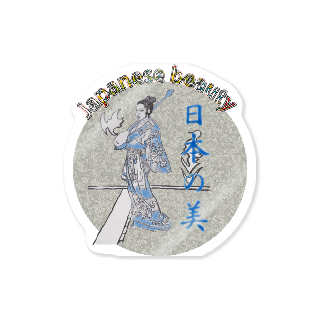 SO-yanの日本の美_三味線 Sticker