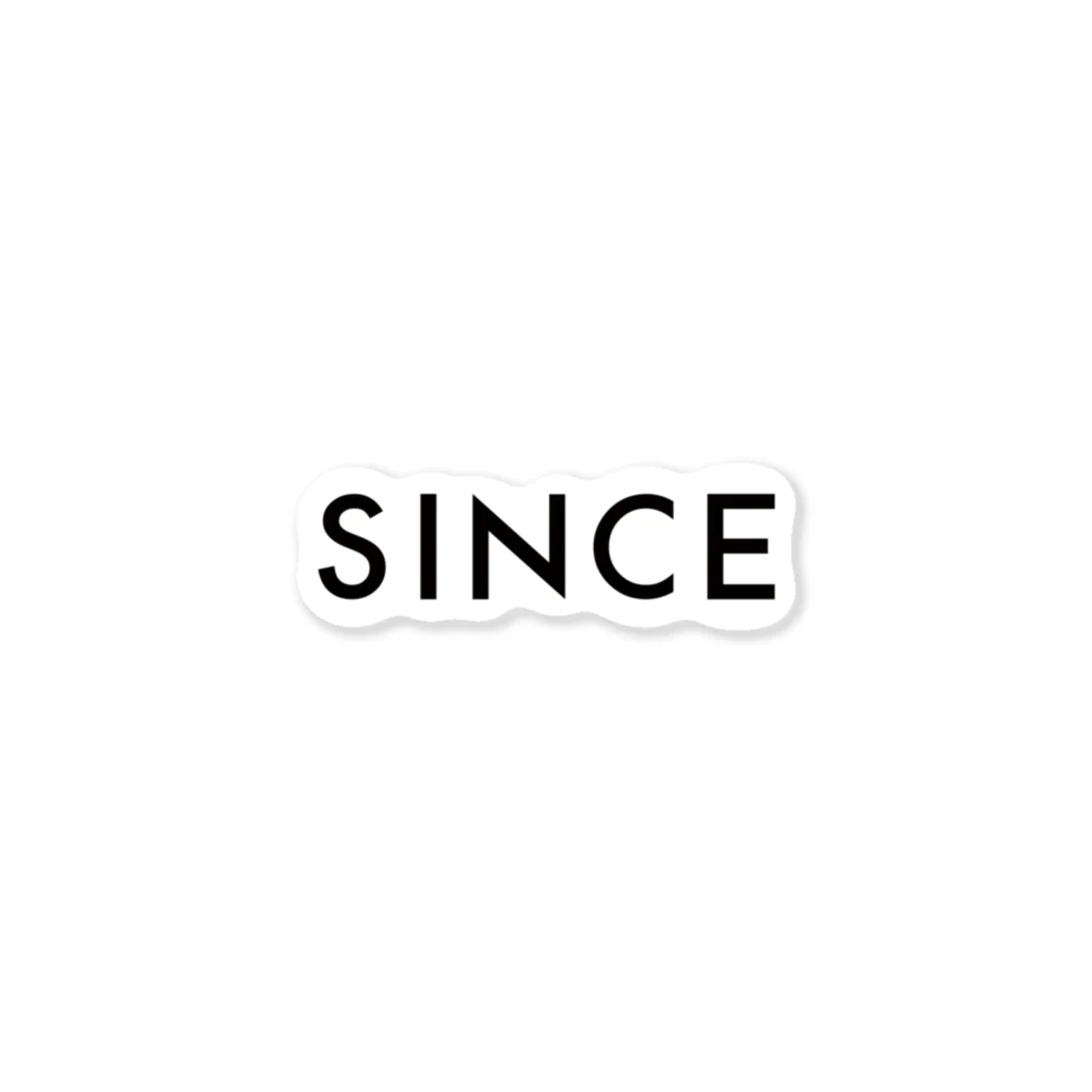 SINCEのSINCE logo (black) Sticker