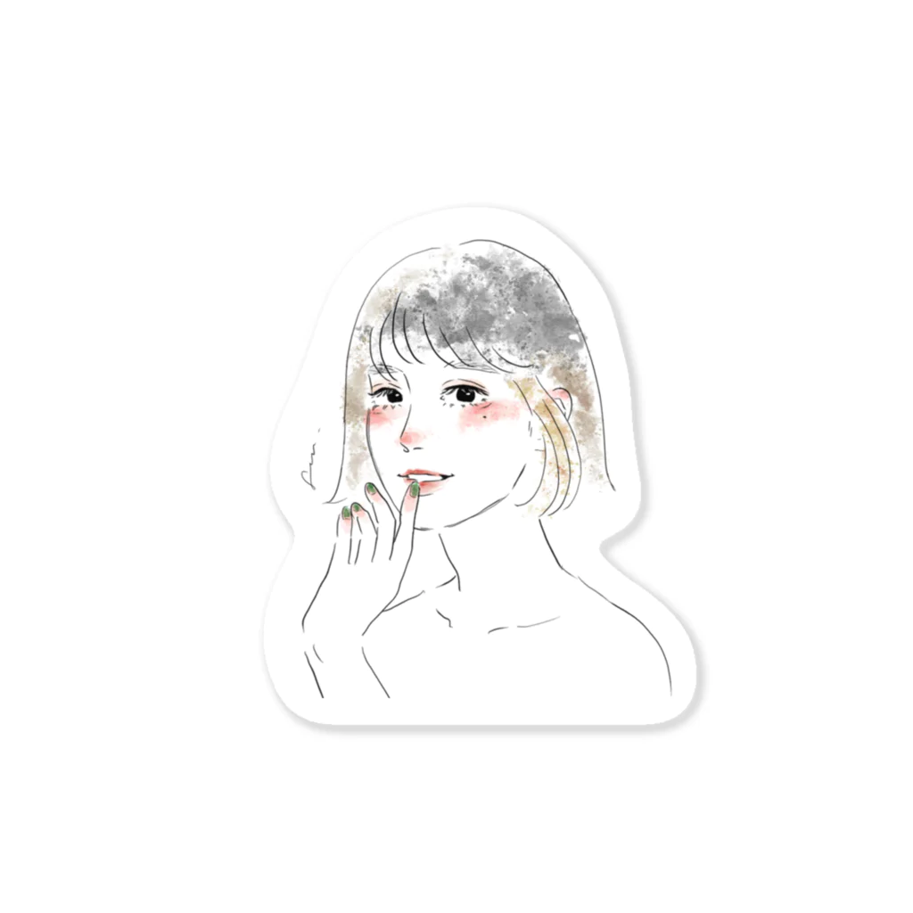 suのgirl color ステッカー Sticker