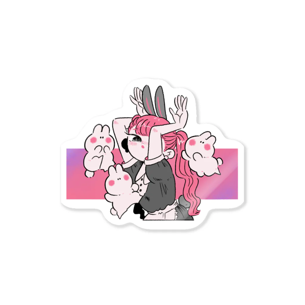 ---✄𝙼𝚁𝚊𝙼𝚁𝚊✄---のbunny Sticker