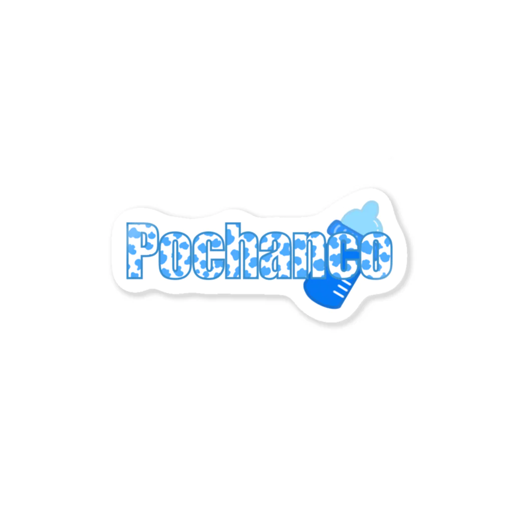 PochancoのMOUMOU STICKER ステッカー