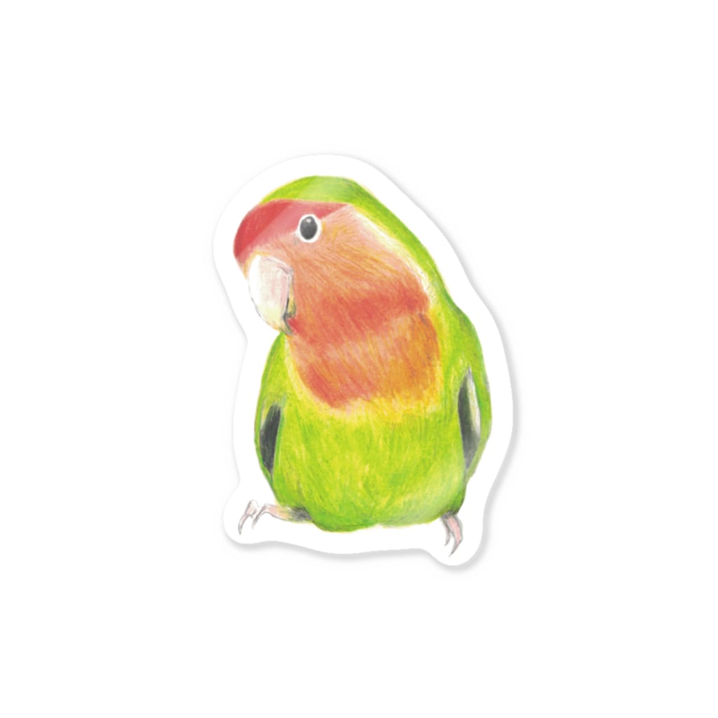 森図鑑 コザクラインコ ノーマル 森図鑑 Morizukan のステッカー通販 Suzuri スズリ