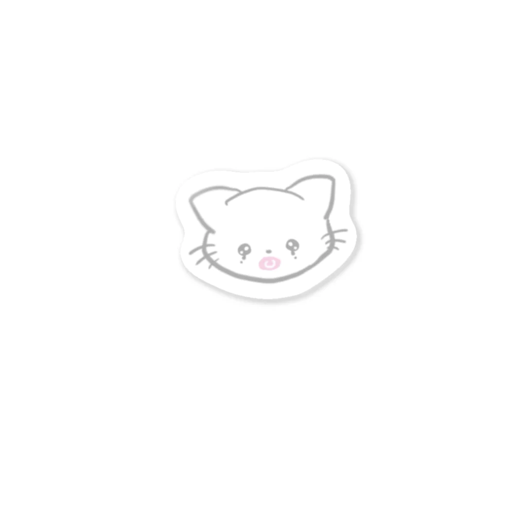 nano_patapataのぴえんなばぶねこ Sticker