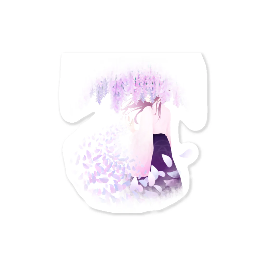 ゆうしの花の少女 Sticker