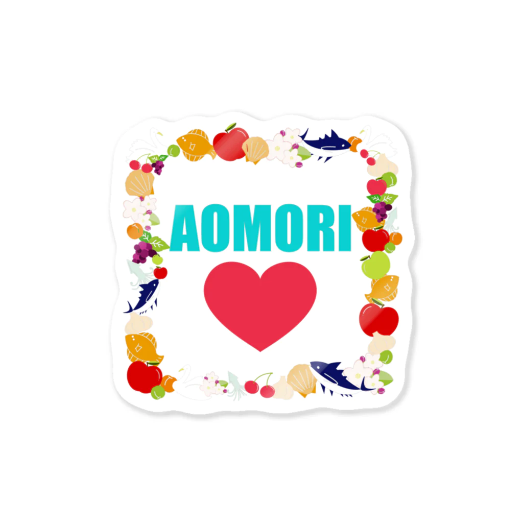 UNITED AOMORI SHOPのトロピカルAOMORI Sticker