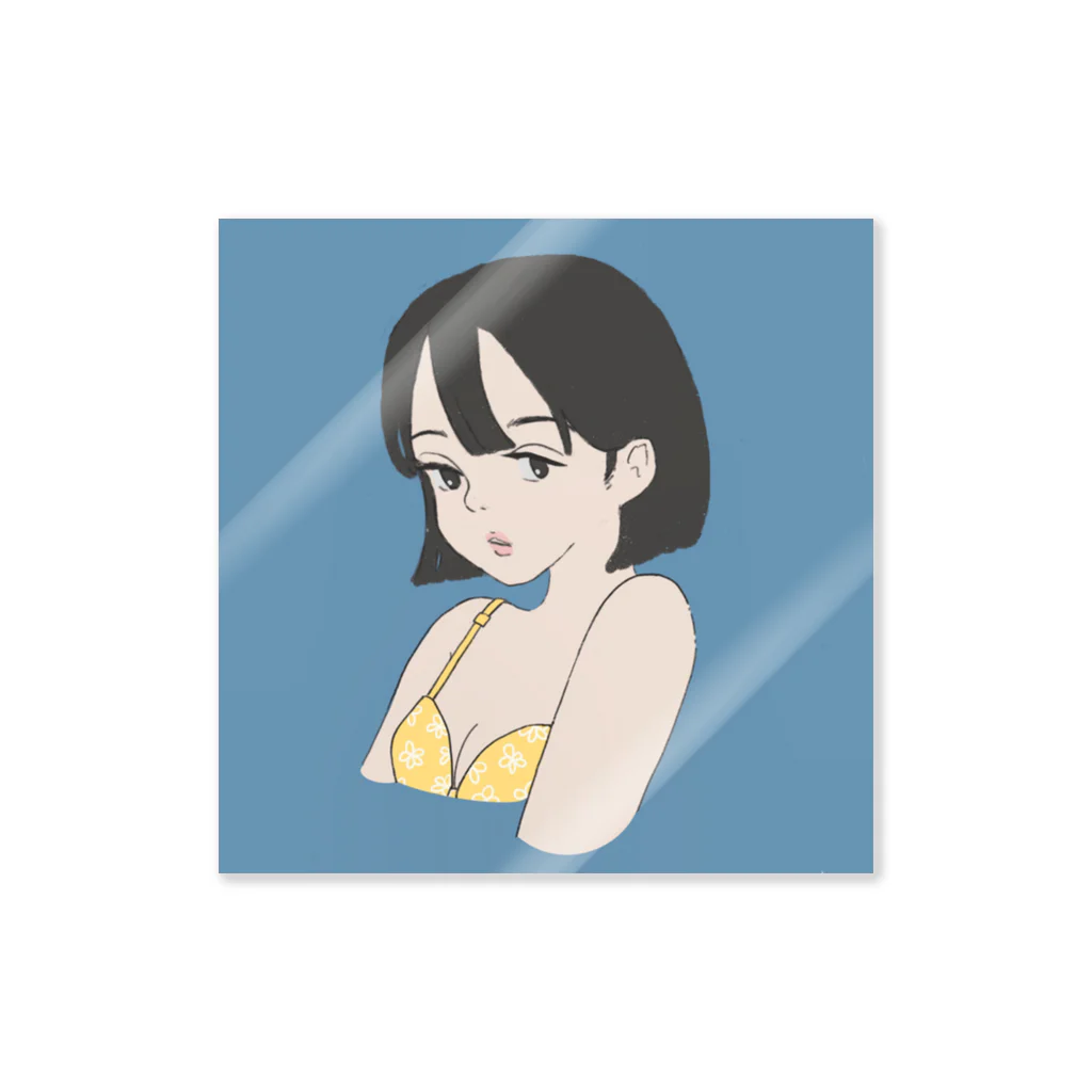 おむやきそばのボブっ子 Sticker