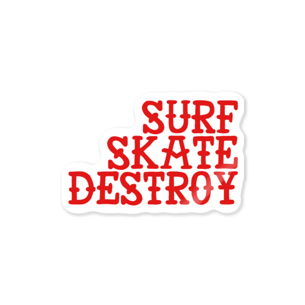 Punk Rock JukeboxのSurf Skate Destroy ステッカー