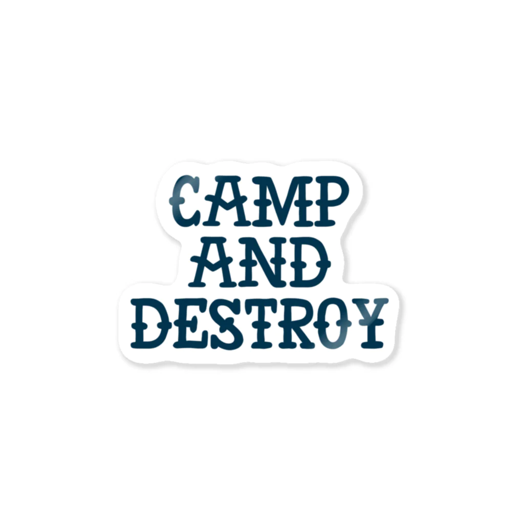 Punk Rock JukeboxのCamp and Destroy ステッカー