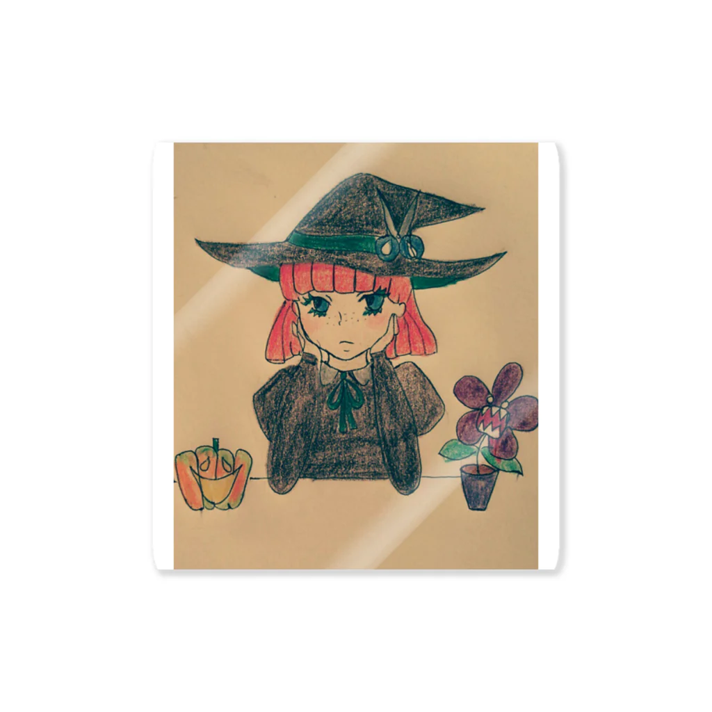 ハロウィン屋さんの魔女っ子商会店番中 Sticker