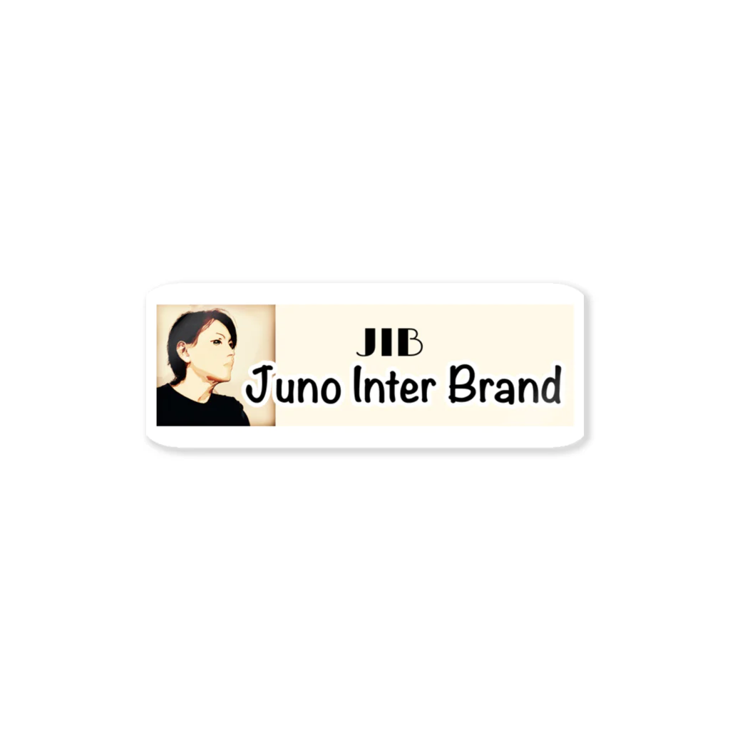 junointer ブランド ロゴ入りのJNBブランドロングロゴアイテム ステッカー