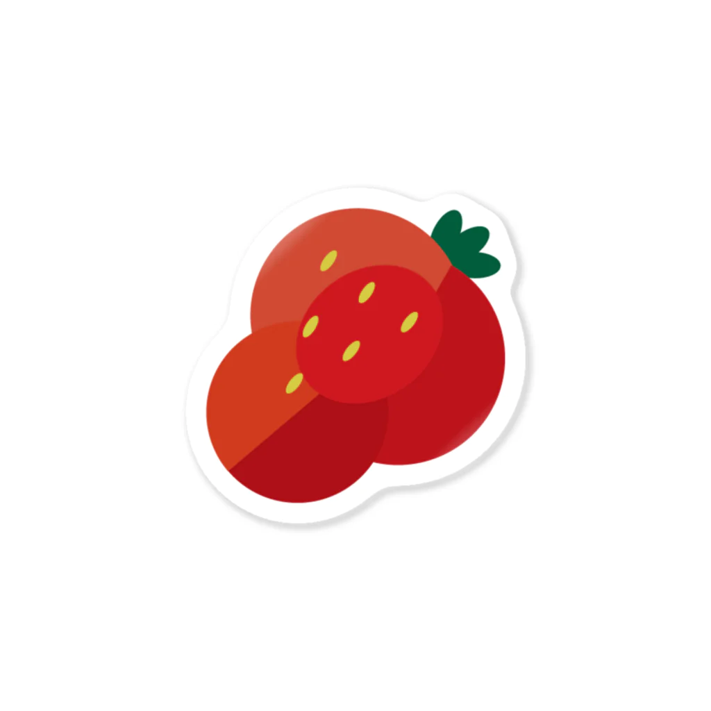 わかっぱのどうみてもイチゴ Sticker