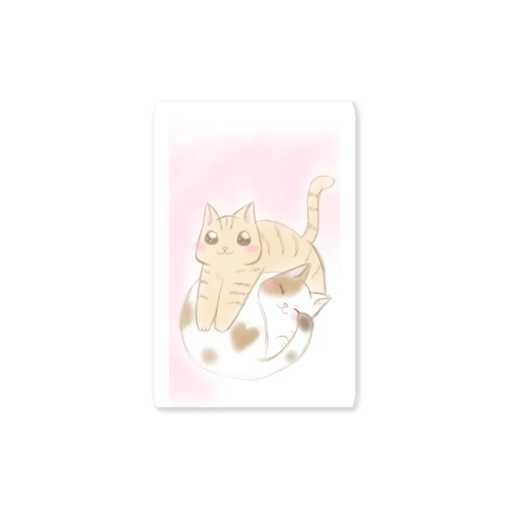 もみかの仲良しにゃんこ Sticker