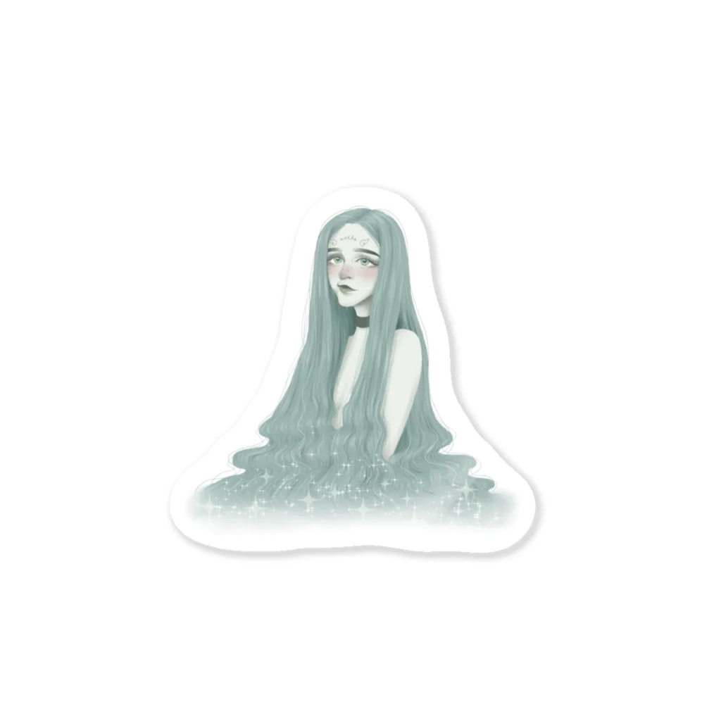 evils  イラスト、キャラクターグッズ販売のグリーン･ベル Sticker