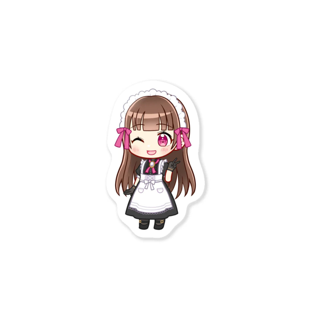 夢野ゆの💭💘の夢野ゆのステッカー（ピース！） Sticker