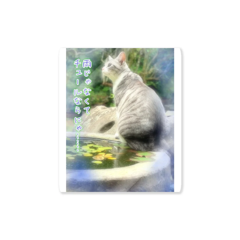 おとはにゃ🐱の梅雨に猫の妄想 Sticker