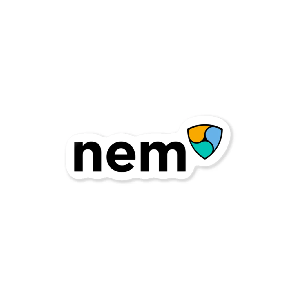 仮想通貨ガチホ太郎のNEM ステッカー