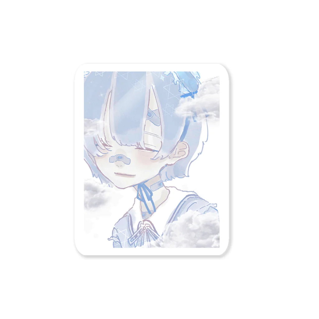 ^._.^のʚ水色天使ちゃんɞ Sticker