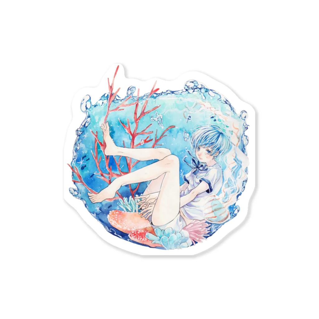 芦屋マキの海雫 Sticker