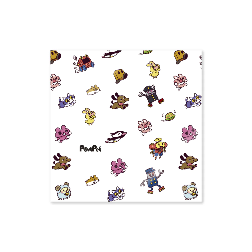 PostPet Official ShopのPostPetは走るよどこまでも Sticker