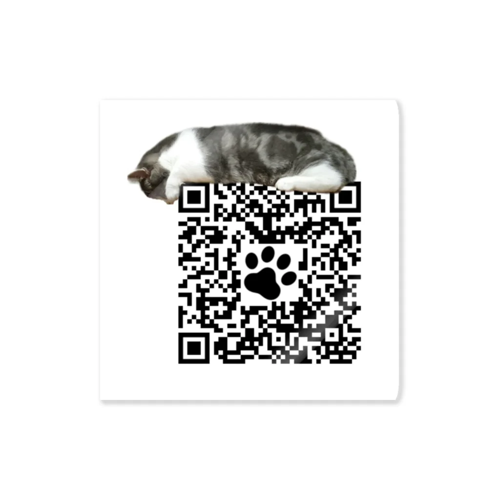 みやた家ショップのねこQRコード Sticker