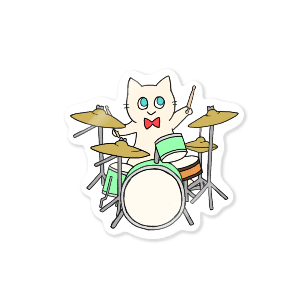 3丁目のネコのドラムねこのラムちゃん Sticker