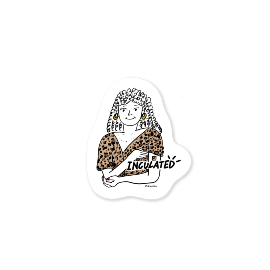 ﾉﾑﾗｶｴﾃﾞのINCULATED GIRL Sticker