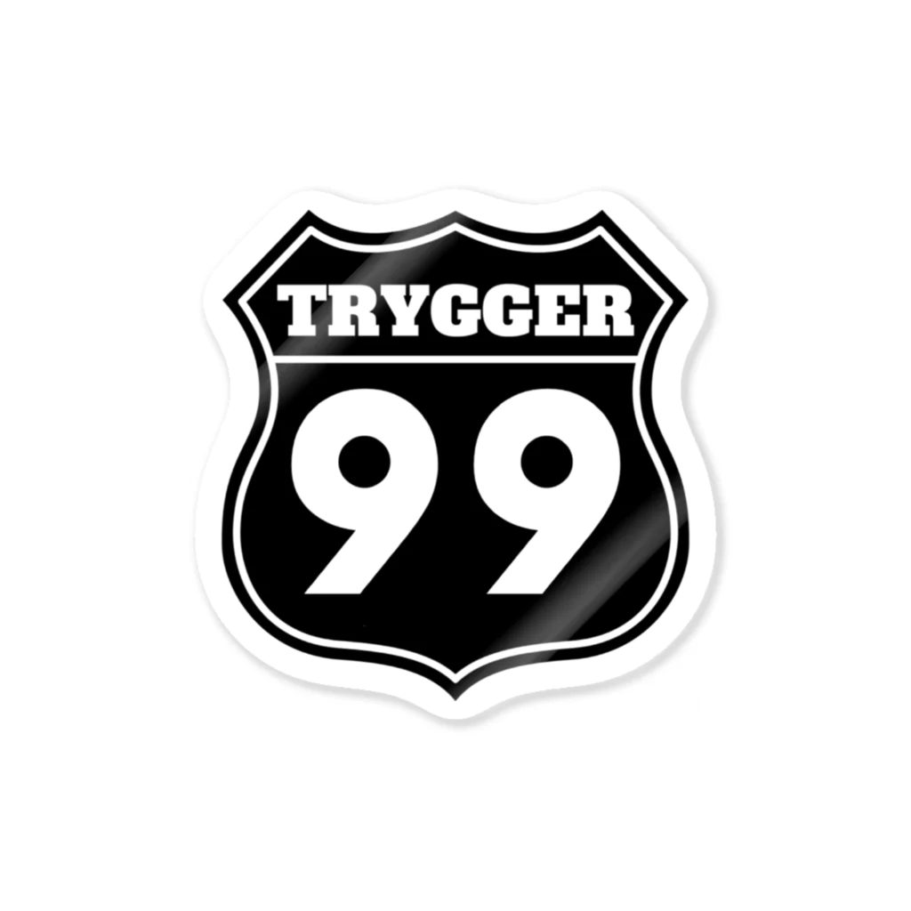 TRYGGER / トリガーのTRYGGER Route 66 エンブレム Sticker