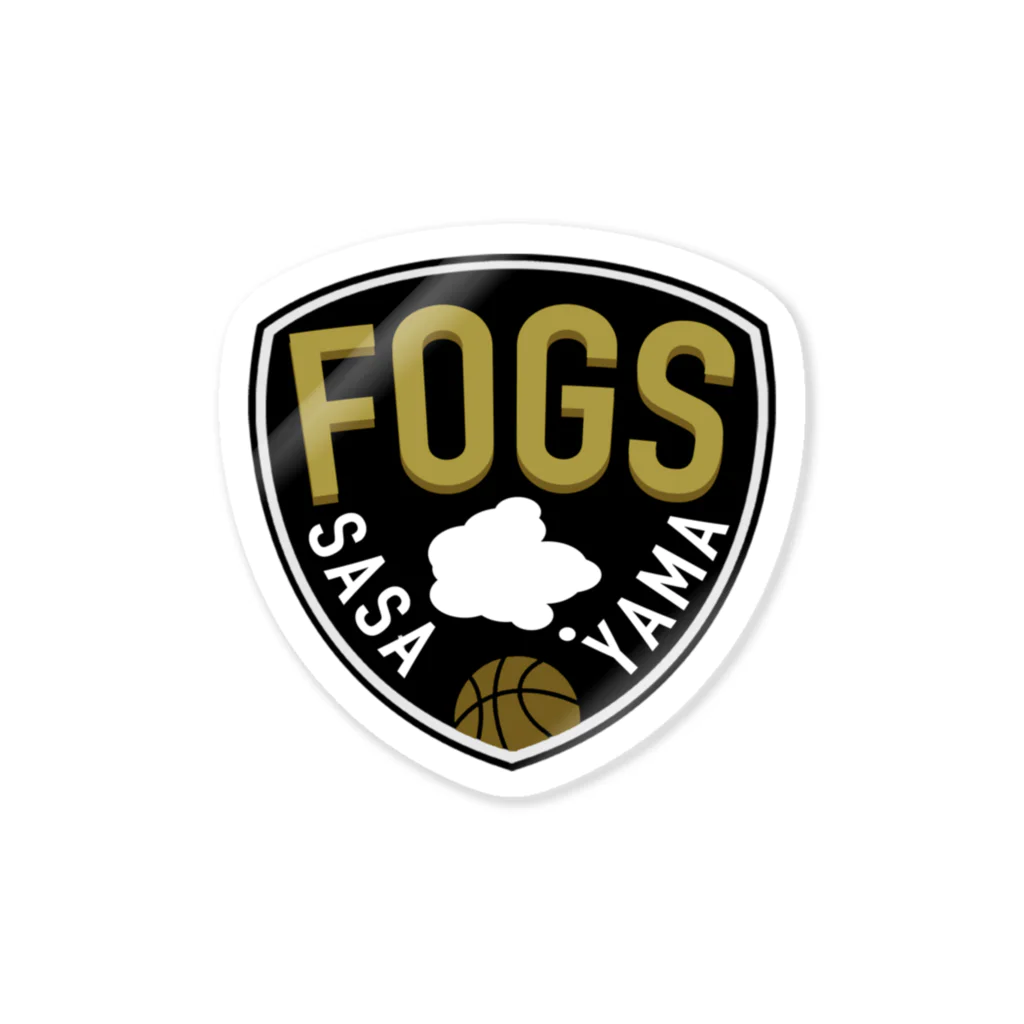 fogsの 丹波篠山FOGS_logo ステッカー