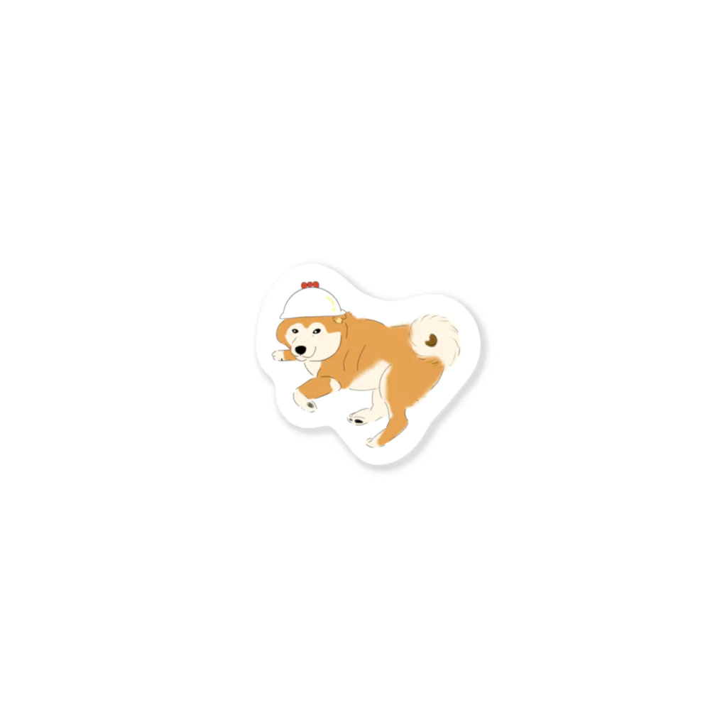 柴犬の里のコケコッコ Sticker