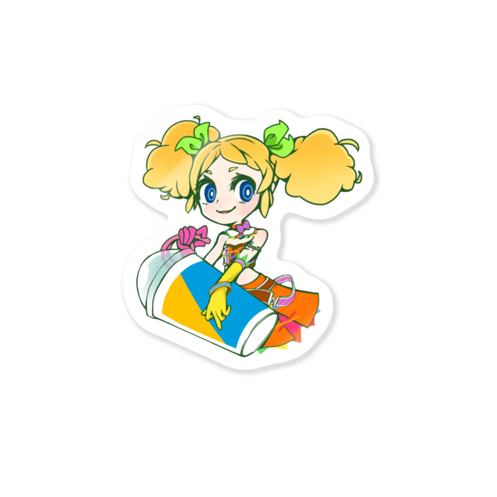 YuiKUN.incの【同人】冴草きい（デフォルメ）ステッカー Sticker