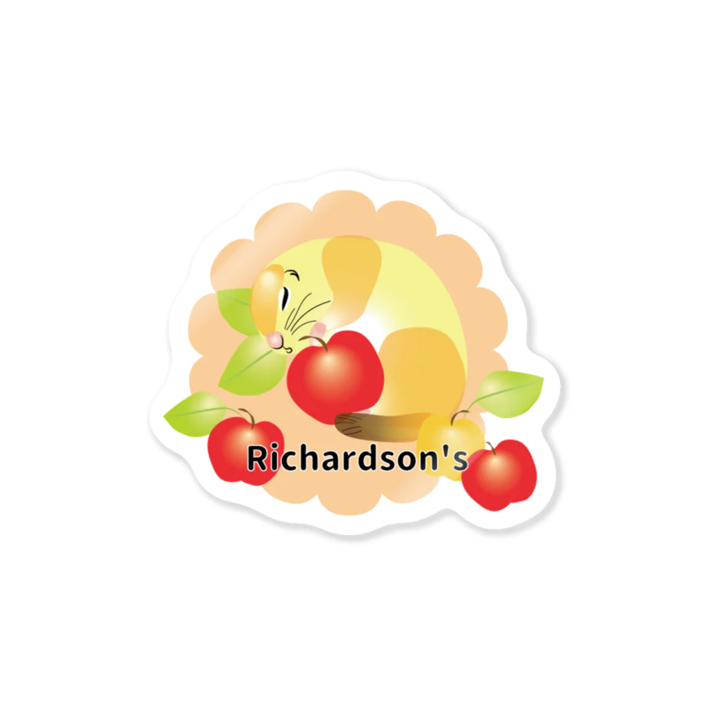 リチャードソンジリス＊ててちやのりんご大切リチャ Sticker